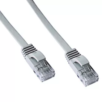 DATACOM Patch kábel UTP CAT6 0,5m szürke FLAT lapos lapos