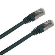 Patch kábel S/FTP,Cat6,2xRJ45, 0,5m fekete