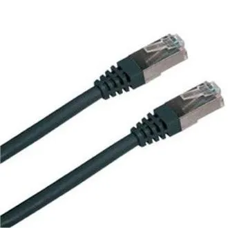 Patch kábel S/FTP,Cat6,2xRJ45, 0,5m fekete Patch kábel S/FTP,Cat6,2xRJ45, 0,5m fekete
