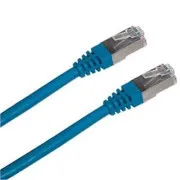 S/FTP patchkábel, Cat6, 2xRJ45, 5 m, kék