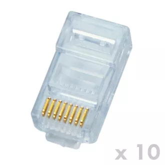 DATACOM RJ45 UTP 8p8c Cat5e csatlakozó 10db (vezeték)