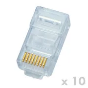DATACOM RJ45 UTP 8p8c Cat5e csatlakozó 10db (vezeték)