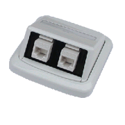 Dupla aljzat ABB TANGO 2xRJ45 Cat5e UTP fehér