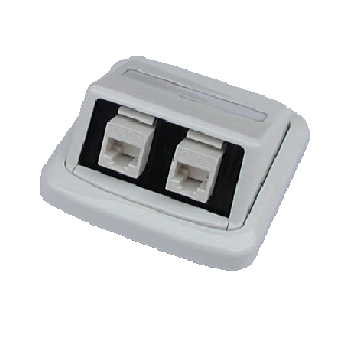 Dupla aljzat ABB TANGO 2xRJ45 Cat5e UTP fehér