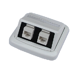 Dupla aljzat ABB TANGO 2xRJ45 Cat5e UTP fehér Dupla aljzat ABB TANGO 2xRJ45 Cat5e UTP fehér