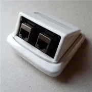 Dupla aljzat ABB TANGO 2xRJ45 cat6 STP fehér