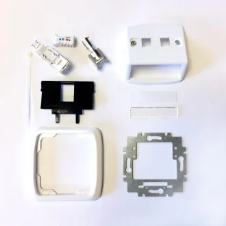 Egyetlen aljzat ABB TANGO 1xRJ45 cat6A STP fehér Egyetlen aljzat ABB TANGO 1xRJ45 cat6A STP fehér