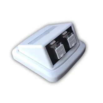 Dupla aljzat ABB TANGO 2xRJ45 cat6A STP fehér