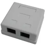 DATACOM Kettős aljzat gipszkarton felett-2xRJ45, Cat5e UTP