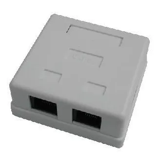 DATACOM Kettős aljzat gipszkarton felett-2xRJ45, Cat5e UTP
