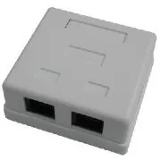 DATACOM Kettős aljzat gipszkarton felett-2xRJ45, Cat5e UTP