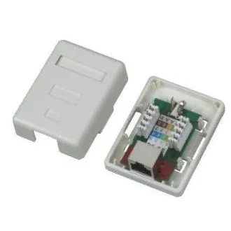 DATACOM STP egy aljzat a vakolat felett Cat5e 1 x RJ45 DATACOM STP egy aljzat a vakolat felett Cat5e 1 x RJ45