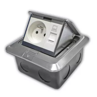 DATACOM Padló aljzat (1xRJ45 Cat5e 230V) DATACOM Padló aljzat (1xRJ45 Cat5e 230V)
