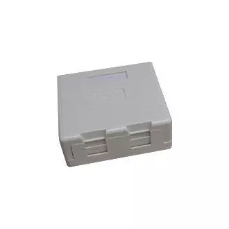 DATACOM Dupla aljzat CAT5E UTP vakolat feletti önmetsző fehér