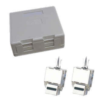 Dupla aljzat CAT5E STP 2xRJ45 gipszkartonhoz por elleni védelemhez. Dupla aljzat CAT5E STP 2xRJ45 gipszkartonhoz por elleni védelemhez.