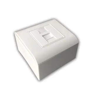 Moduláris adatcsatlakozó UTP CAT5E 1xRJ45 süllyesztett beépítéshez Moduláris adatcsatlakozó UTP CAT5E 1xRJ45 süllyesztett beépítéshez