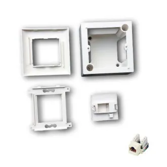 Moduláris adatcsatlakozó UTP CAT5E 1xRJ45 süllyesztett beépítéshez Moduláris adatcsatlakozó UTP CAT5E 1xRJ45 süllyesztett beépítéshez