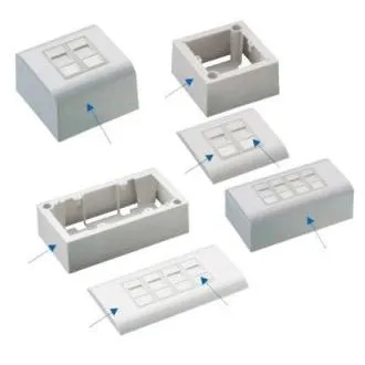 DATACOM modul adatcsatlakozó UTP CAT5E 4xRJ45 süllyesztett beépítéshez DATACOM modul adatcsatlakozó UTP CAT5E 4xRJ45 süllyesztett beépítéshez