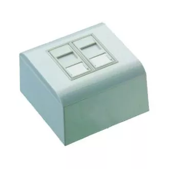 DATACOM UTP 2xRJ45 aljzat Cat6 (süllyesztett és vakolat feletti)