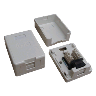 DATACOM UTP 1xRJ45 aljzat CAT6 vakolathoz (porálló) DATACOM UTP 1xRJ45 aljzat CAT6 vakolathoz (porálló)