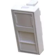 DATACOM modul 45x22,5mm párkánysínhez, fehér, képernyővel