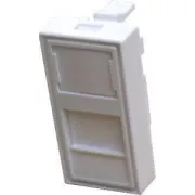 DATACOM modul 45x22,5mm párkánysínhez, fehér, képernyővel