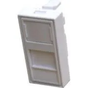 DATACOM modul 45x22,5mm párkánysínhez, fehér, képernyővel