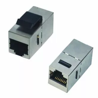 DATACOM Csatlakozó panel STP 2 x RJ45 (8p8c) Cat6, egyenes, műanyagból készült DATACOM Csatlakozó panel STP 2 x RJ45 (8p8c) Cat6, egyenes, műanyagból készült