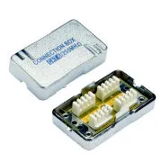 DATACOM csatlakozó doboz STP CAT6 (2* rovátkolt mező) Ezüst