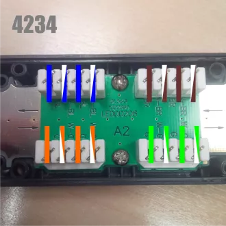 DATACOM rovátkolt csatlakozó UTP CAT6 LSA BK