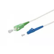 SC/APC - LC/UPC szimplex 9/125 SM 5m kar fehér 3mm B3 LSZH