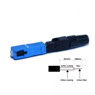 Optikai csatlakozó SC gyors telepítés 1db (SM és MM) Optikai csatlakozó SC gyors telepítés 1db (SM és MM)