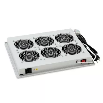 Vent.j. felső (alsó) 6x ventilátor 220V/138W fekete.