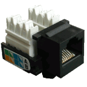 DATACOM keystone cat5E fekete UTP