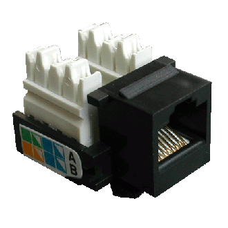 DATACOM keystone cat5E fekete UTP