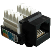 DATACOM keystone cat5E fekete UTP