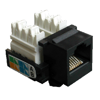 DATACOM keystone cat5E fekete UTP