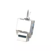 DATACOM Keystone cat5E ezüst STP dual-mini