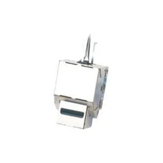 DATACOM Keystone cat5E ezüst STP dual-mini