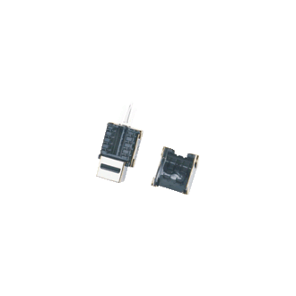 DATACOM Keystone CAT6 STP ezüst kettős-mini