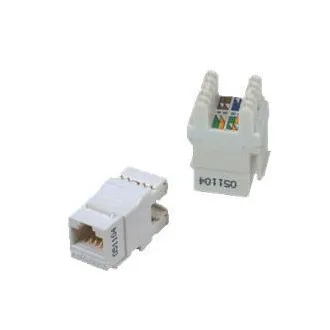 DATACOM UTP Keystone Cat6 fehér Dual Slim hátsó bevágás