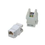 DATACOM UTP Keystone Cat6 fehér Dual Slim hátsó bevágás