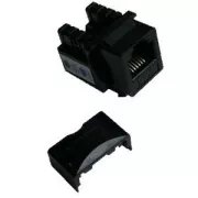 DATACOM keystone UTP RJ12 Cat3 (DUAL) fekete