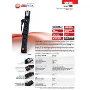 Acar USB 3m kábel 6 aljzat 2xUSB felülíró védelem fekete