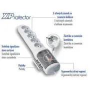 ACAR XProtector/3m 5x220V fehér elosztó panel ACAR XProtector/3m 5x220V fehér