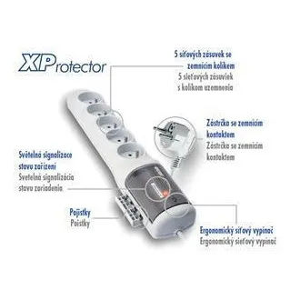 ACAR XProtector/3m 5x220V fehér elosztó panel ACAR XProtector/3m 5x220V fehér ACAR XProtector/3m 5x220V fehér elosztó panel ACAR XProtector/3m 5x220V fehér