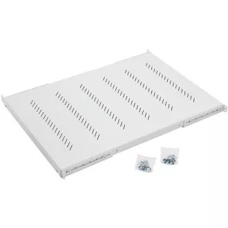 19"-os polc H4 perforált 1U/650mm, max.150kg szürke 19"-os polc H4 perforált 1U/650mm, max.150kg szürke