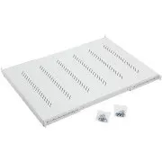 19"-os polc H4 perforált 1U/650mm, max.150kg szürke