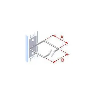 Rögzítő horog 40x40 D1 fém balra fix,első kapu