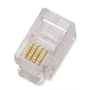 DATACOM RJ10 UTP kábelcsatlakozó 4p4c 10 darabos csomagban